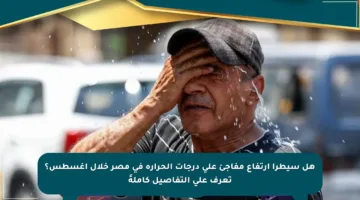 هل سيطرأ ارتفاع مفاجئ على درجات الحرارة في مصر خلال أغسطس؟ تعرف على التفاصيل كاملةً